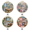 Kitchen Long Stitch DIY Stamped Embroidery Kit with Embroidery Hoop Cross Stitch Kit 30x30cm for Beginners Craft Lovers Gift tapestrymarket