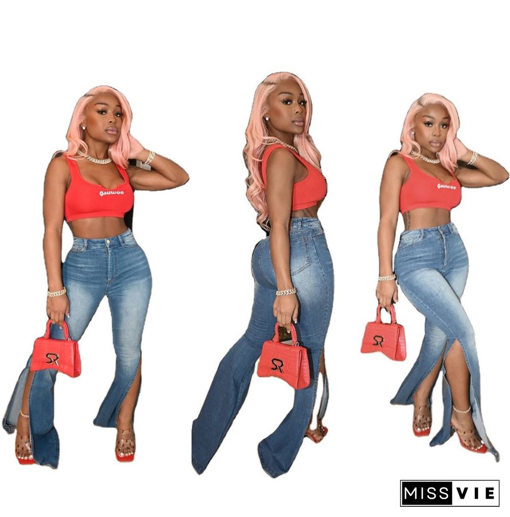 Torn To Pieces Denim Bottoms