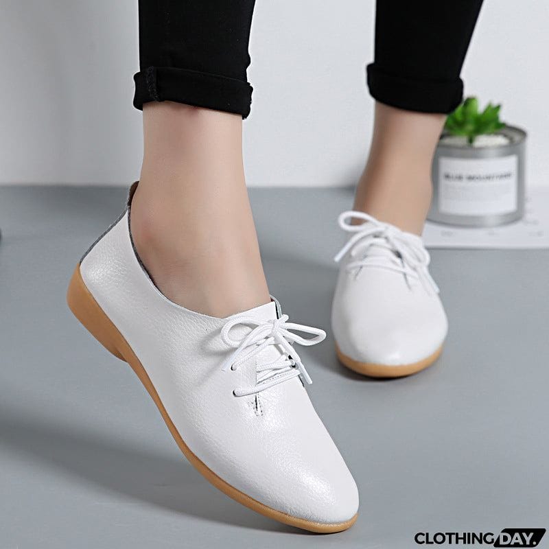 Solid Color Lightweight Round Toe Loafers