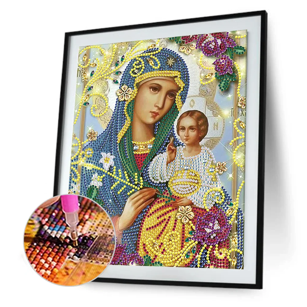 Diamond Painting - Partial Special Shaped Drill - Religious(25*30cm)