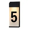 Solar Lighted House Numbers Luminous Outside Address Sign Smart Sensor Automatic LED Illumination Lamp Auto On/Off Villa Courtyard Number Plate Light Outdoor Doorplate Number Indicator