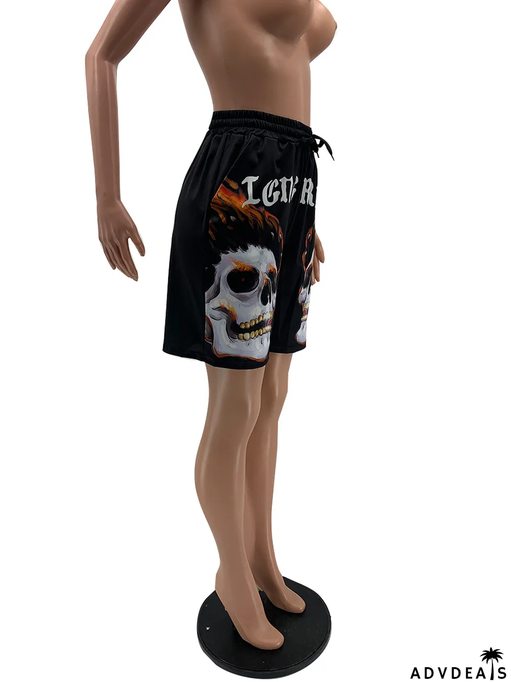 Summer Casual Print Drawstrings Jogger Shorts