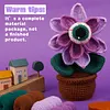 Halloween Crochet Starter Kit, Big Eye Flower Beginner Crochet, Craft Kits For Adults, Easy Crochet For Gift Home Decor