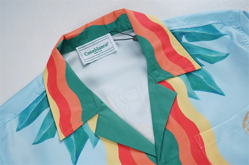 Casablanca 2023 new silk long-sleeved shirt