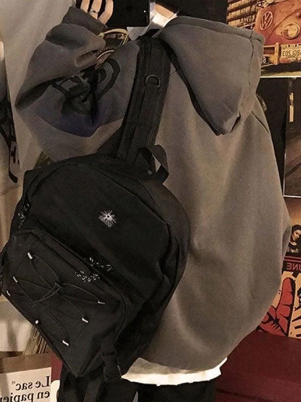 Brownm Men's Oversize Graffiti Print Hoodie