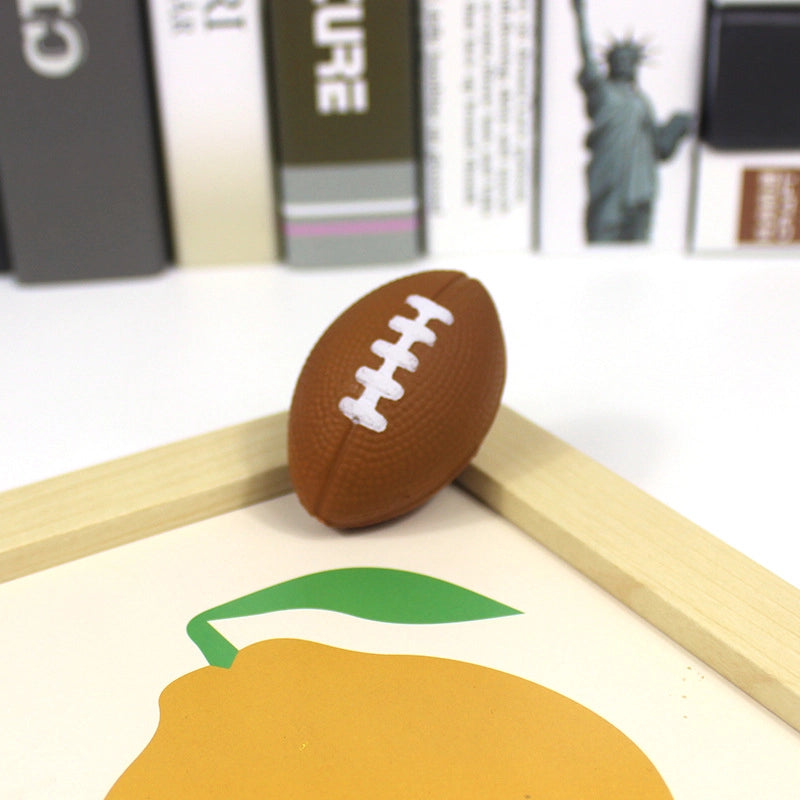 Small British American Mini Rugby Children’s Decompression Toy Foam Decompression PU Ball Children’s Interactive Toy