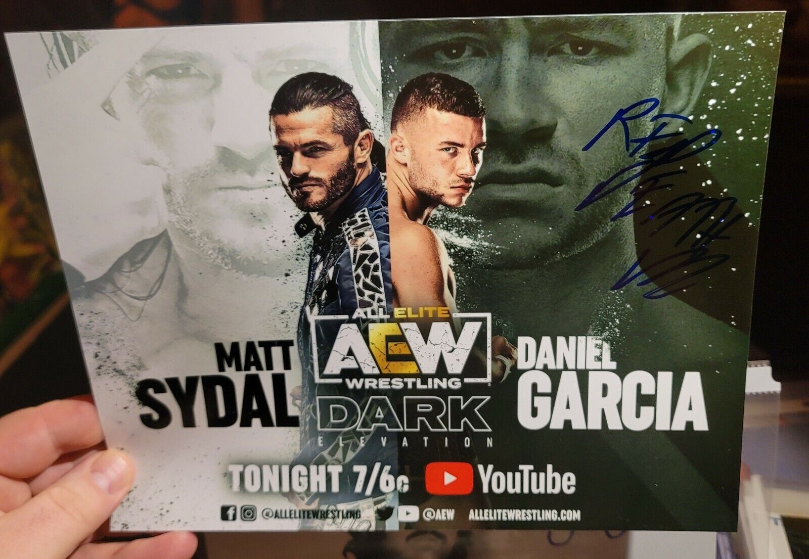 Daniel Garcia AEW authentic hand signed autographed 8x10