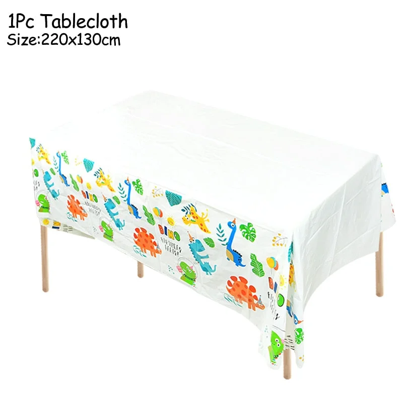 Dinosaur Theme Party Dinosaur Balloon Disposable Tableware Set Kids Boy Birthday Party Decoration Jungle Party Baby Shower Favor