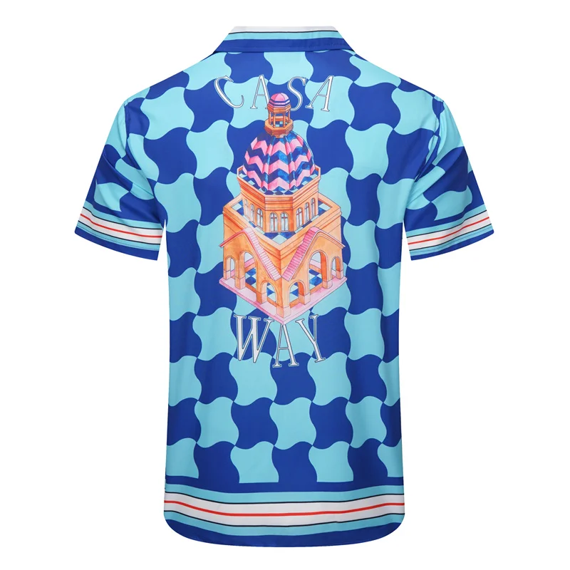 Casablanca 2023SS New Product Silk Short Sleeve Shirt