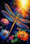 Luxury AB Velvet Diamond Painting Kit - Dragonfly