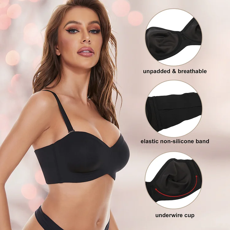✨Full Support Non-Slip Convertible Bandeau Bra (Buy 2 Free Shipping)