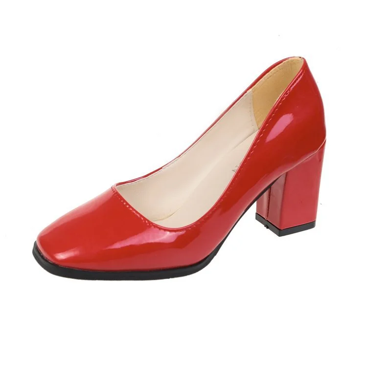 Churchf Churchf Heel Casual Women's Shoes Spring 2024 New Fashion Square Head Square Root High Heel 4243 Large Size Women's Shoes