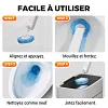 Ensemble de Brosse &agrave; Toilettes avec T&ecirc;tes de Remplacement Jetables