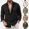  Camicia da uomo a maniche lunghe con doppio taschino