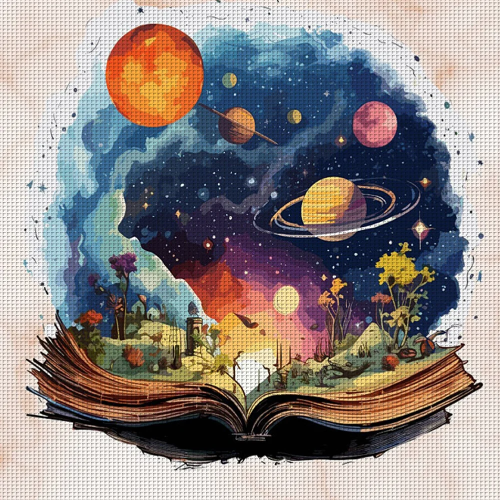11CT Full Stamped Cross Stitch - Planet Grimoire(Canvas|50*50CM)
