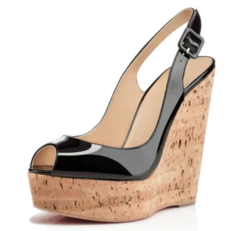 TAAFO Women's High Heel SandalsPlatform High HeelsWedge Heel High Heels Lady Sandals Show