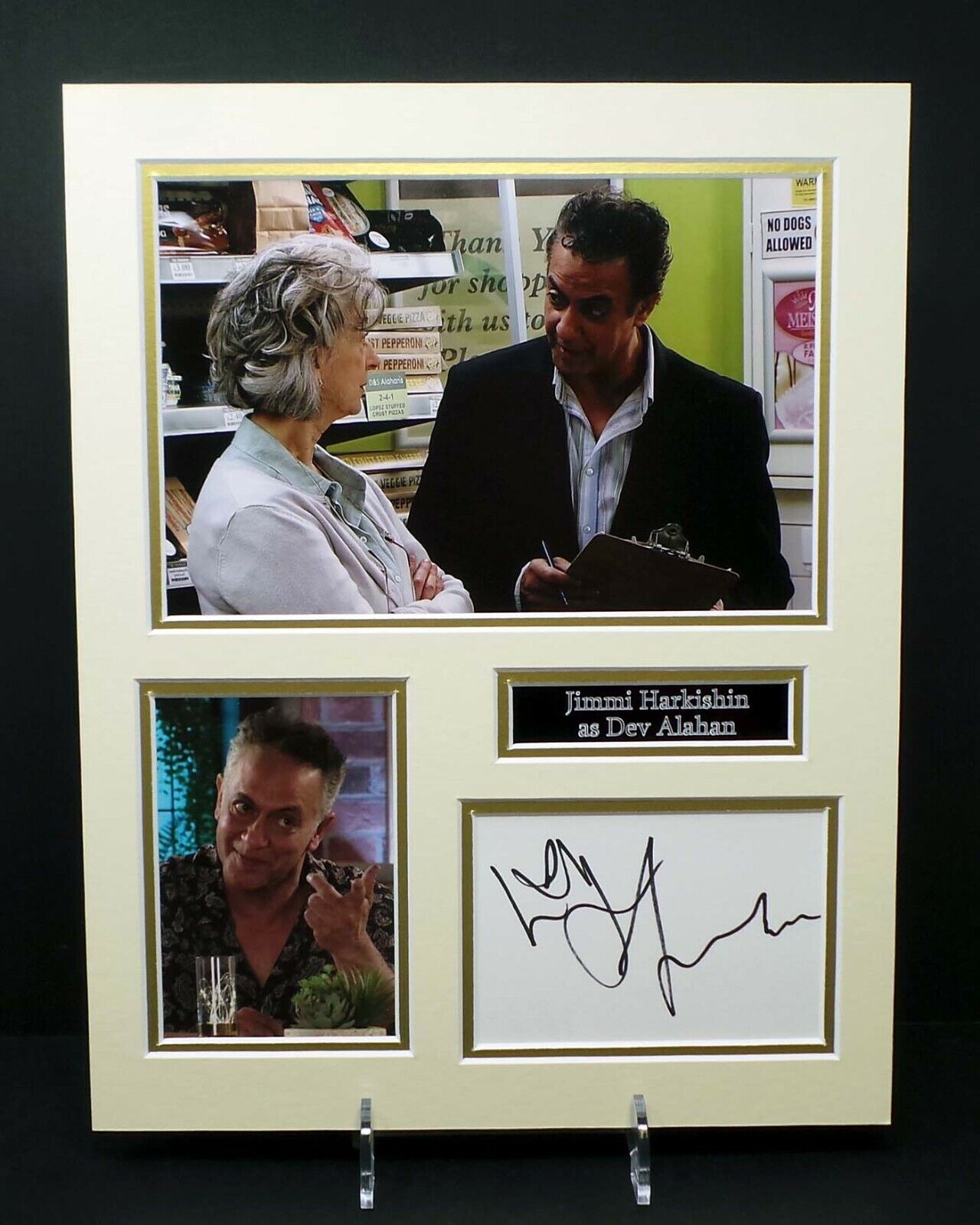 Jimmi HARKISHIN Dev ALAHAN Corrie Signed & Mounted Photo Poster painting Display AFTAL RD COA