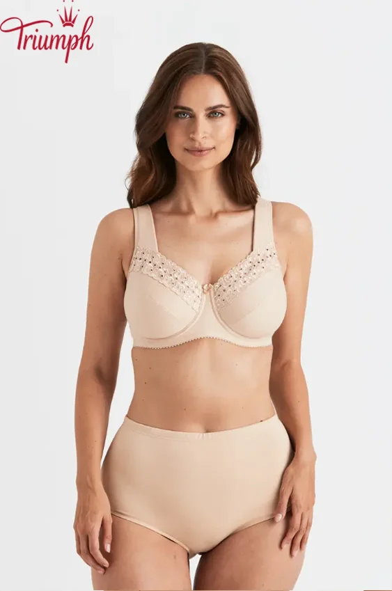 Triumph - (3 бр.) Сутиен с бродирани банели