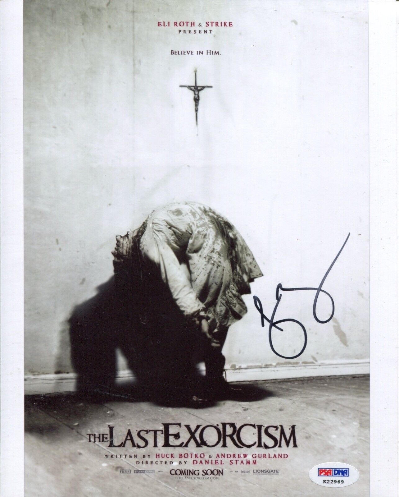 The Last Exorcism movie Photo Poster painting signed by actress Ashley Bell with PSA/DNA COA