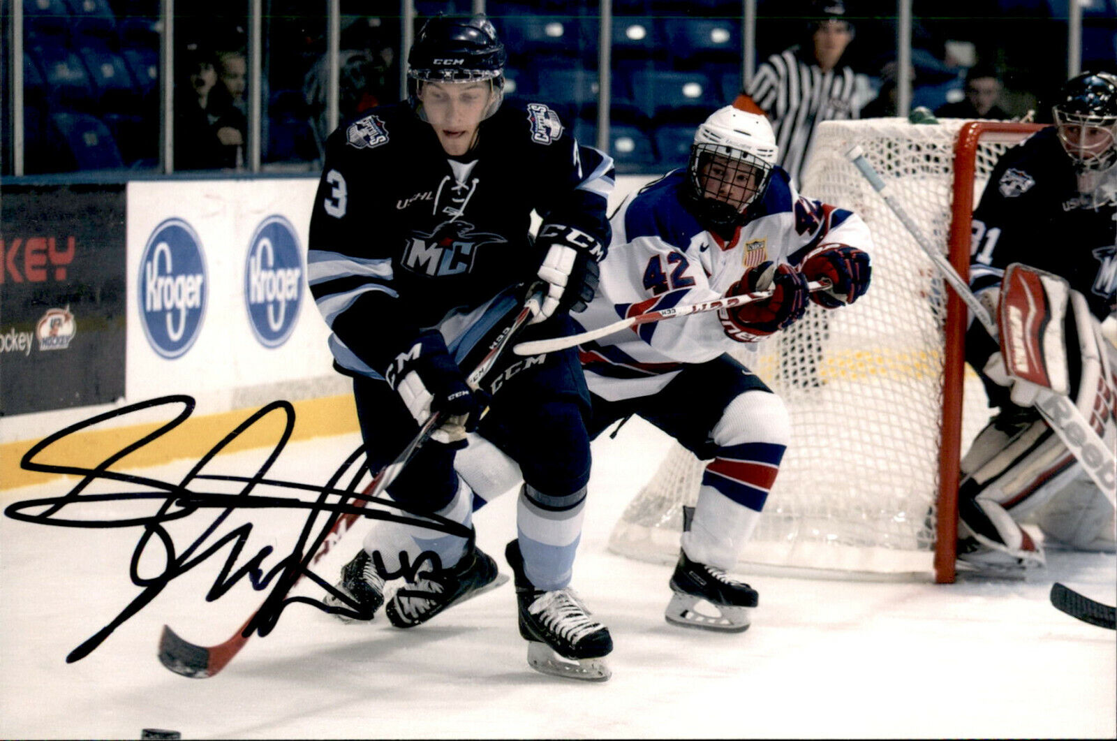 Sean Dhooghe SIGNED 4x6 Photo Poster painting TEAM USA / NHL DRAFT 2017 #3