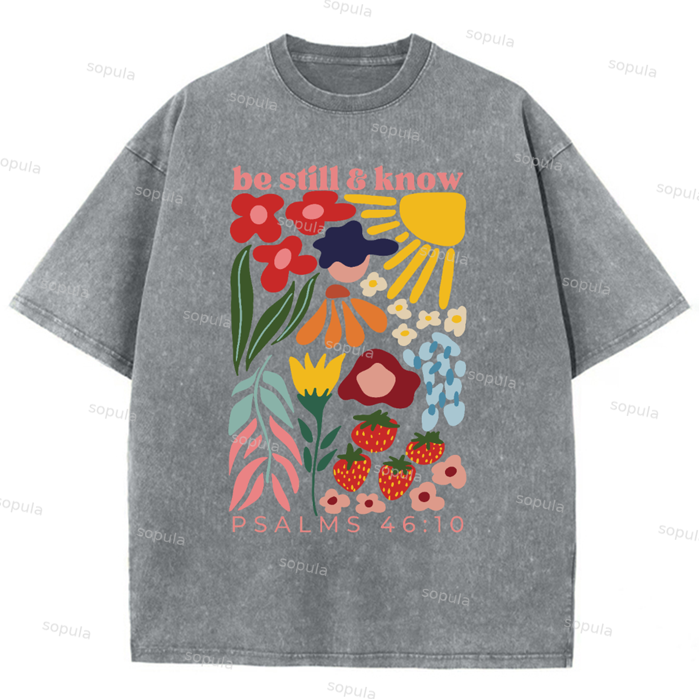Sopula Living Proof Of A Loving God Unisex Washed T-Shirt - Sopula｜Premium Graphic Tees & Graphic Clothing