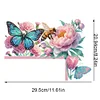(US Local)Flowers Butterflies 5D DIY Wooden Diamond Painting Door Topper for Party (Right)
