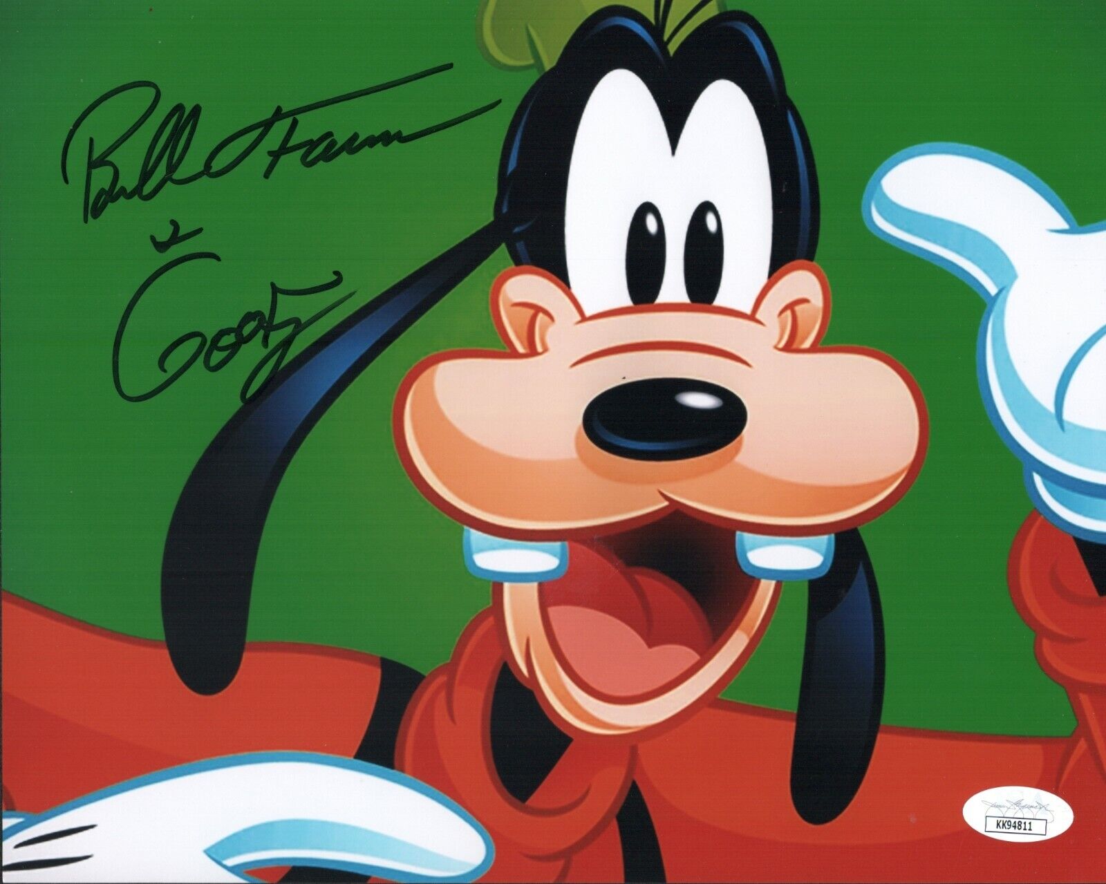 BILL FARMER Signed 8x10 GOOFY Disney Legend Photo Poster painting Autograph JSA COA