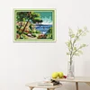 Seaside - 14CT Stamped Cross Stitch Kit(36x29cm)