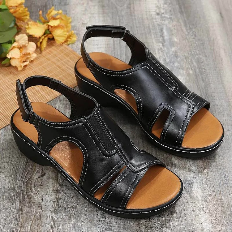 2023 Womens Premium Leather Arch Support Orthopedic Sandals