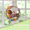 Diamond Art Window Catcher Kit Dachshund Floral Wreath 9.45x9.45in