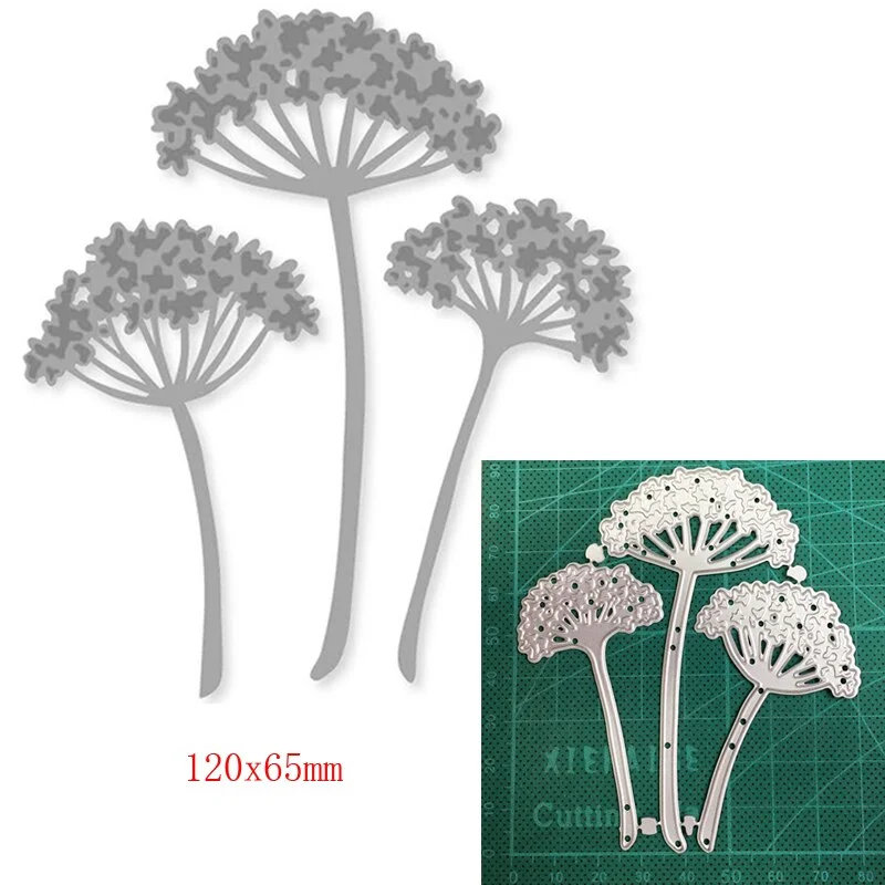 Craft Metal Cutting Dies Cut Die Mold Wildflower Flower Leaf Decoration Scrapbooking Dies Knife Mould Blade Punch Stencils Dies