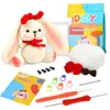 Rabbit Bunny Crochet Kit with Step-By-Step Video Tutorials, Crochet Hooks for Gift Home decor