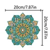 (US Local)5D DIY Crystal Diamond Painting Handmade Mandala Clock Kit