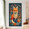 (Big Size)Fox - 14CT Stamped Cross Stitch - 40*70cm - Animal