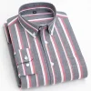 Men's Business Casual Pure Cotton Striped Long-sleeved Shirt