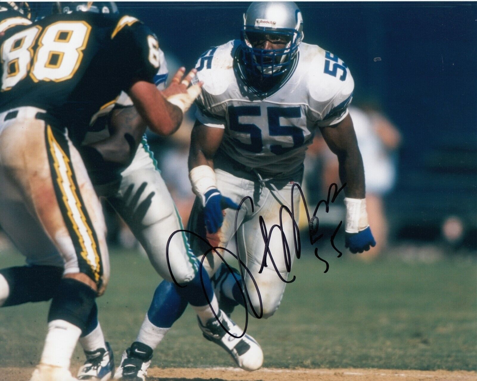 Winston Moss #0 8x10 Signed Photo Poster painting w/ COA Seattle Seahawks