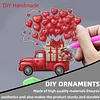 Valentine Day 2D Flat DIY Diamond Art Pendant Diamond Painting Set (Love Car)