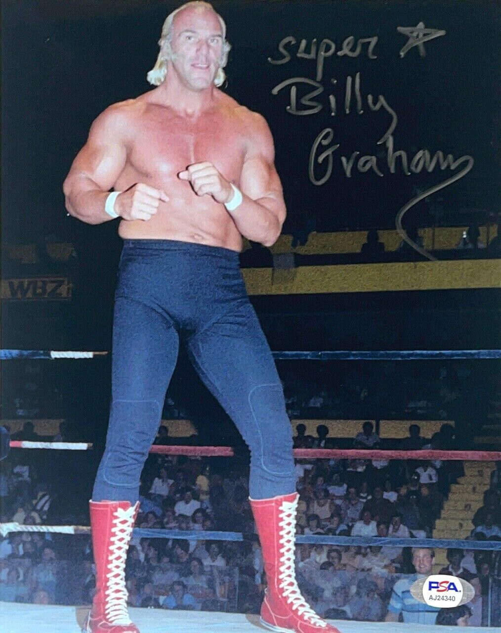 WWE BILLY GRAHAM HAND SIGNED AUTOGRAPHED 8X10 Photo Poster painting WITH PSA DNA COA RARE 13