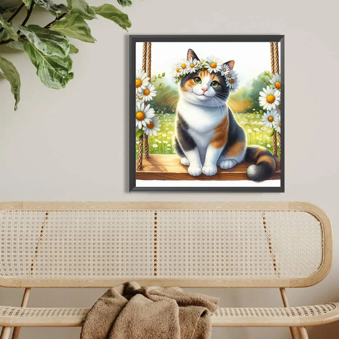 Diamond Painting - Full Round Drill - Cat(Canvas|Canvas|40*40cm)