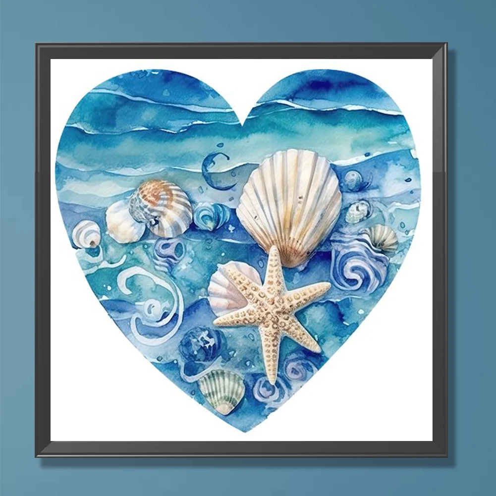 Diamond Painting - Full Round Drill - Love Starfish(Canvas|30*30cm)