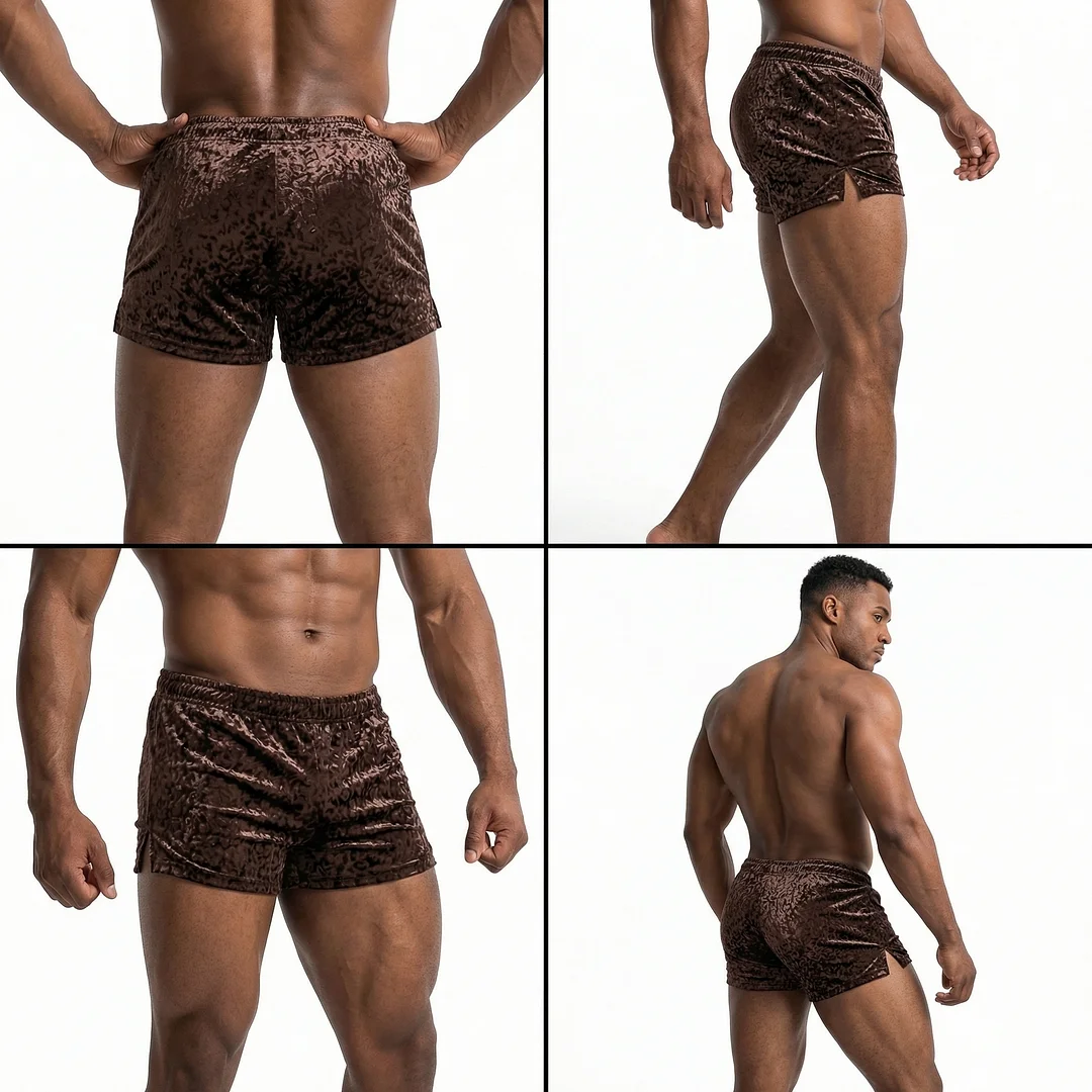 Men's Basic Casual Shorts, Home Casual Velvet Shorts, Sexy Shorts-INSPIREUSE