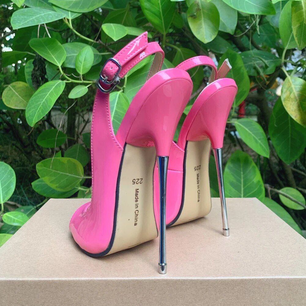 VCshoes 16cm Extreme High Heels Sandals Pumps Metal Heel Peep Toe Fetish Cosplay Drag Queen Cross Dresser Unisex Shoes 29cm