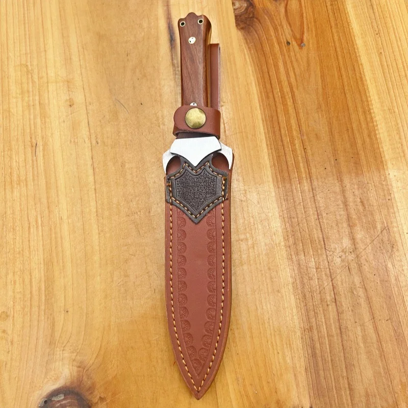 One-piece keel survival knife for outdoor camping