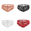Sexy Mens Lace Underwear Low Rise Ultra Thin Transparent Briefs