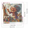 Diamond Painting-5D Full Round Drill  Grandma(40x40cm)
