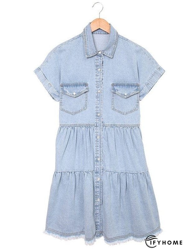 Pocket Denim Dress | IFYHOME