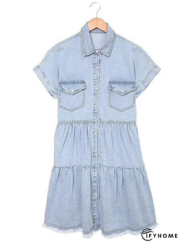 Pocket Denim Dress | IFYHOME