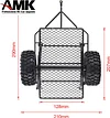 AMK RC Car Truck Hauler Metal Hitch Mount Trailer for 1/10 RC Crawler Axial SCX10 90046 TRX4 Tamiya CC01 RC4WD D90 D110 TF2