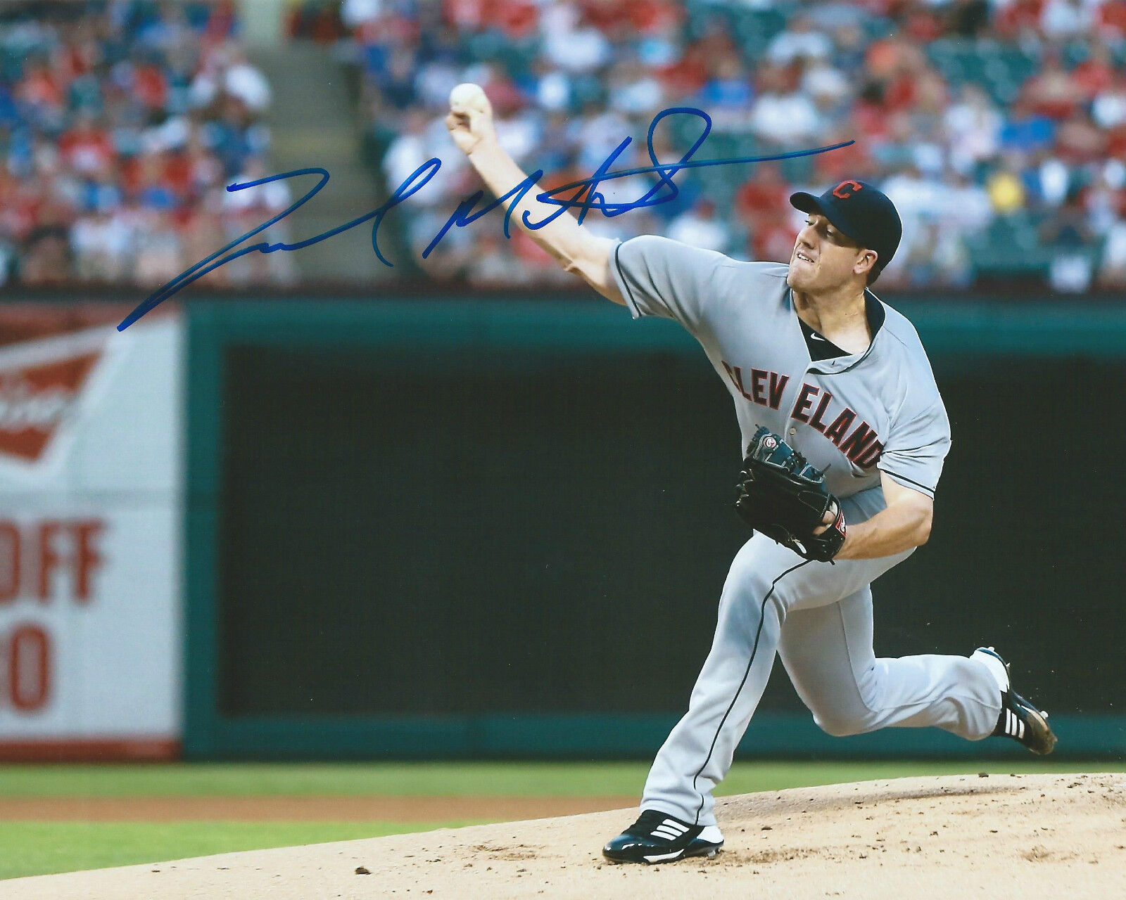 **GFA Cleveland Indians *ZACH MCALLISTER* Signed 8x10 Photo Poster painting Z5 COA**