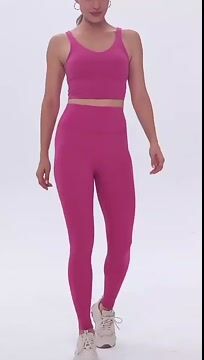 PASUXI Gym Fashion Apparel Two Piece Yoga Set Women Clothing Butt Lift Seamless Leggings Sport Bra Yoga Set huanwei